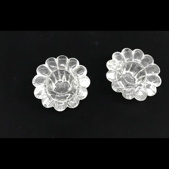 Forever Crystal Set Of 2 Candle/Votive Holders NEW - Picture 6 of 6